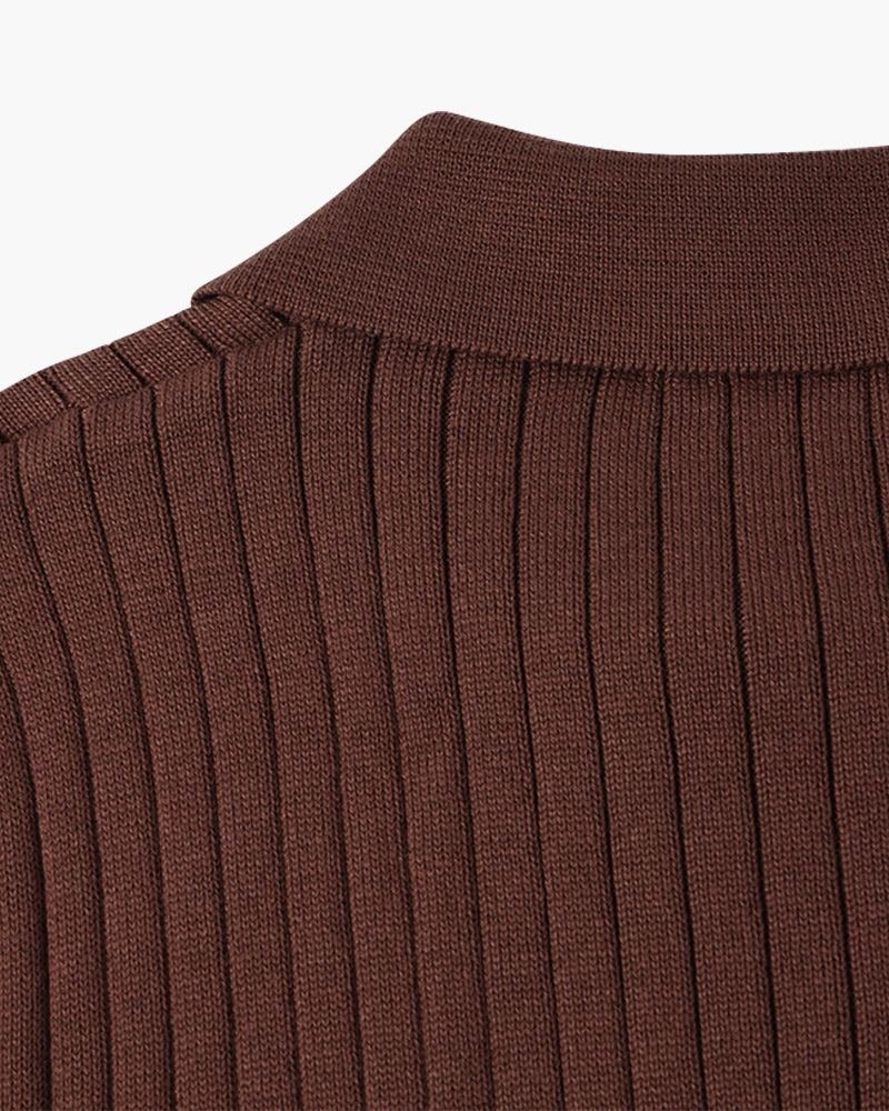 Poloshirt mit V-Ausschnitt