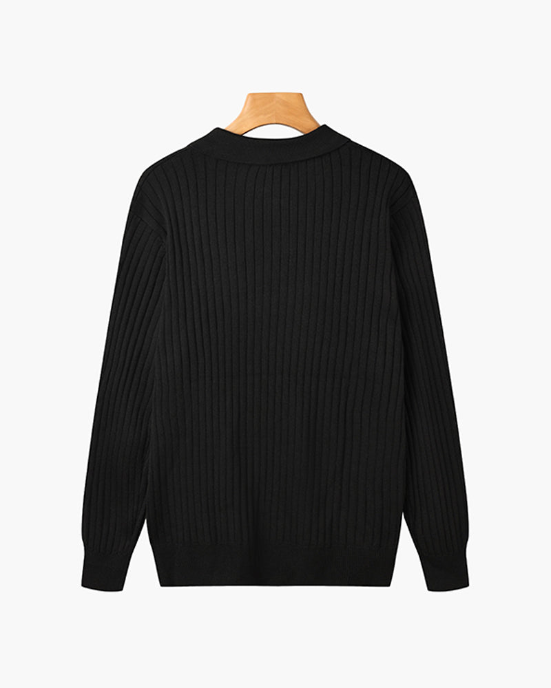 Poloshirt mit V-Ausschnitt