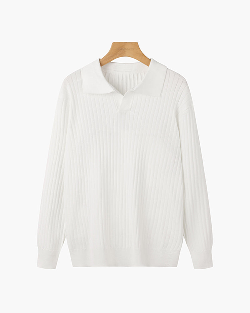 Poloshirt mit V-Ausschnitt