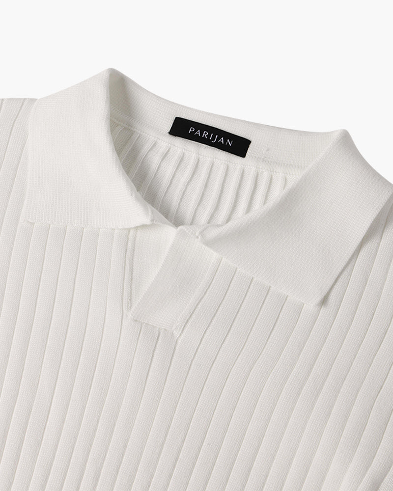 Poloshirt mit V-Ausschnitt