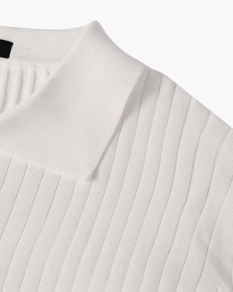 Poloshirt mit V-Ausschnitt