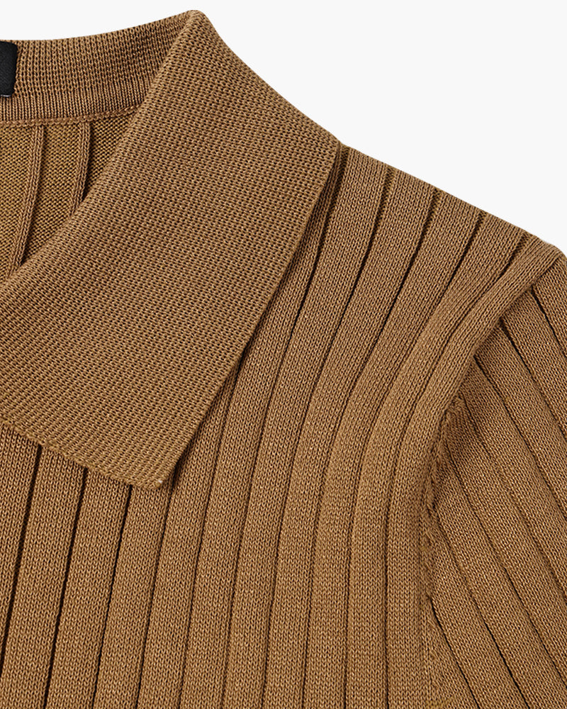 Gestricktes Poloshirt