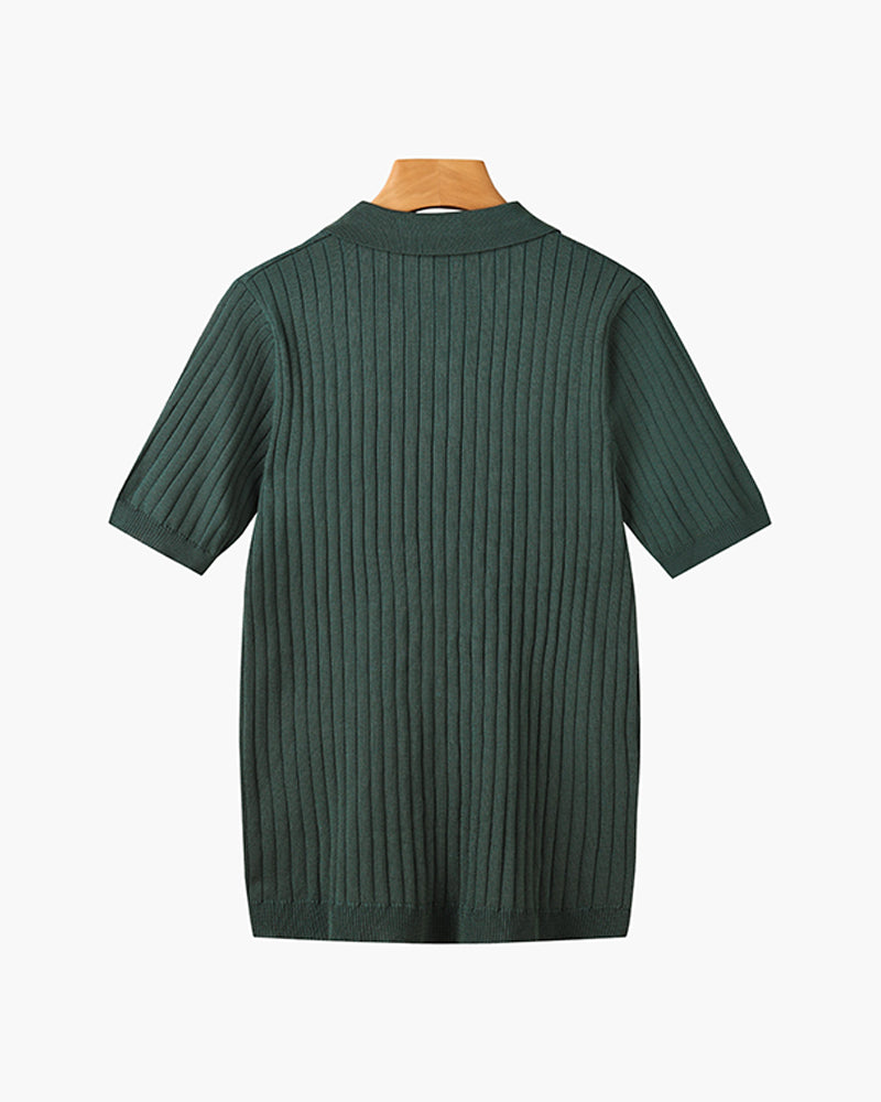 Gestricktes Poloshirt