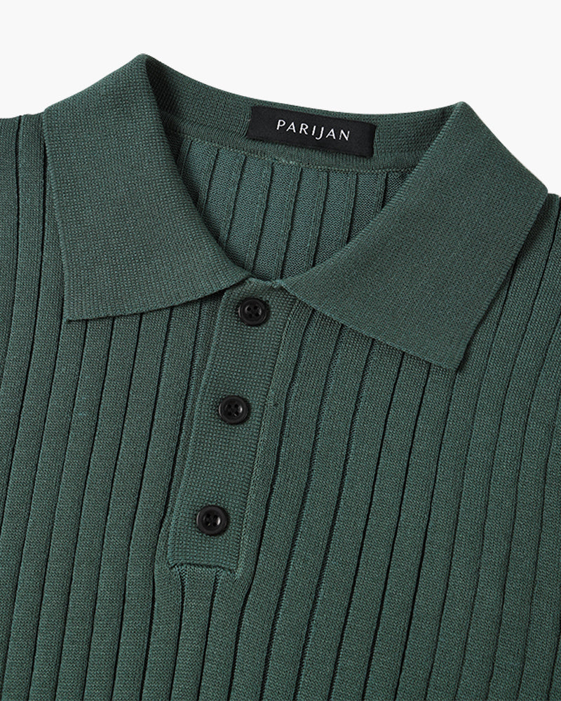 Gestricktes Poloshirt