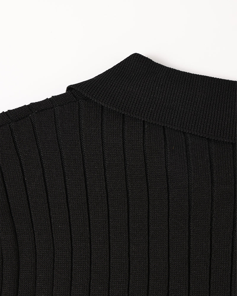 Gestricktes Poloshirt