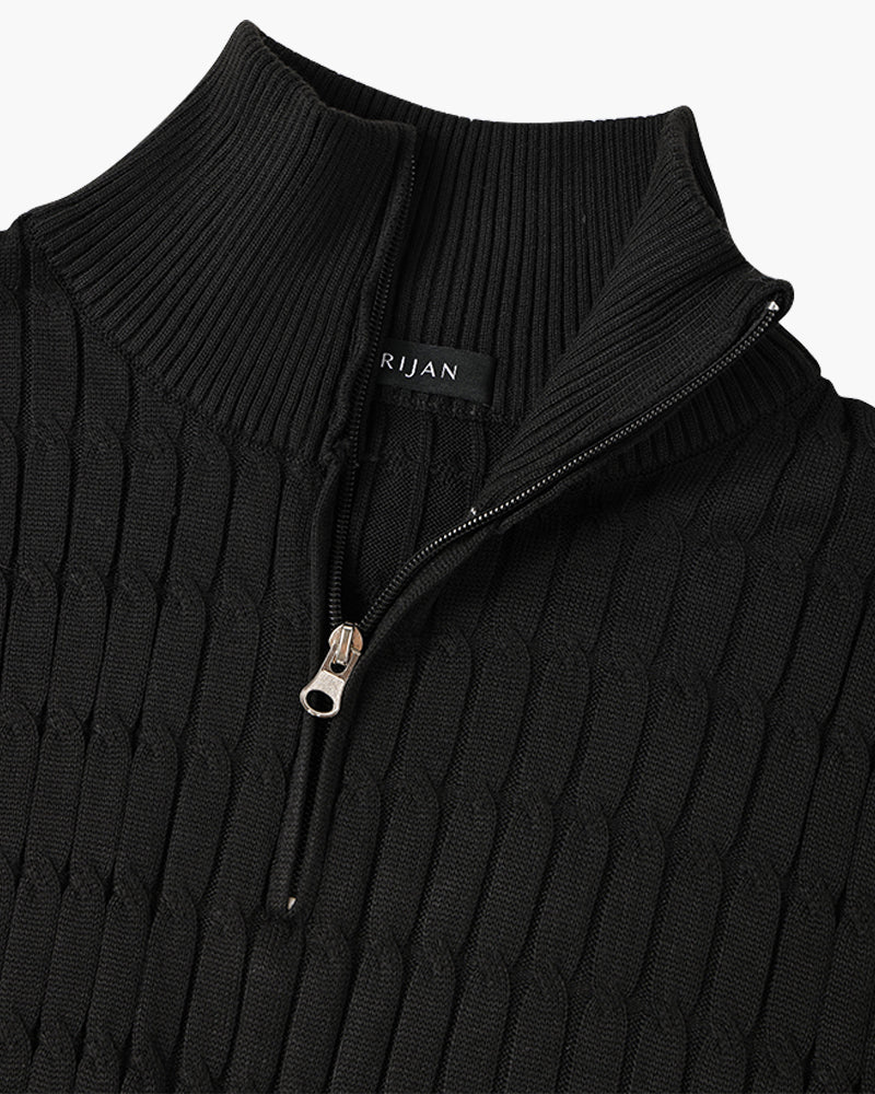 Pullover mit halbem Reißverschluss