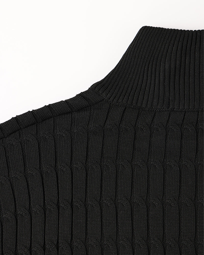 Pullover mit halbem Reißverschluss