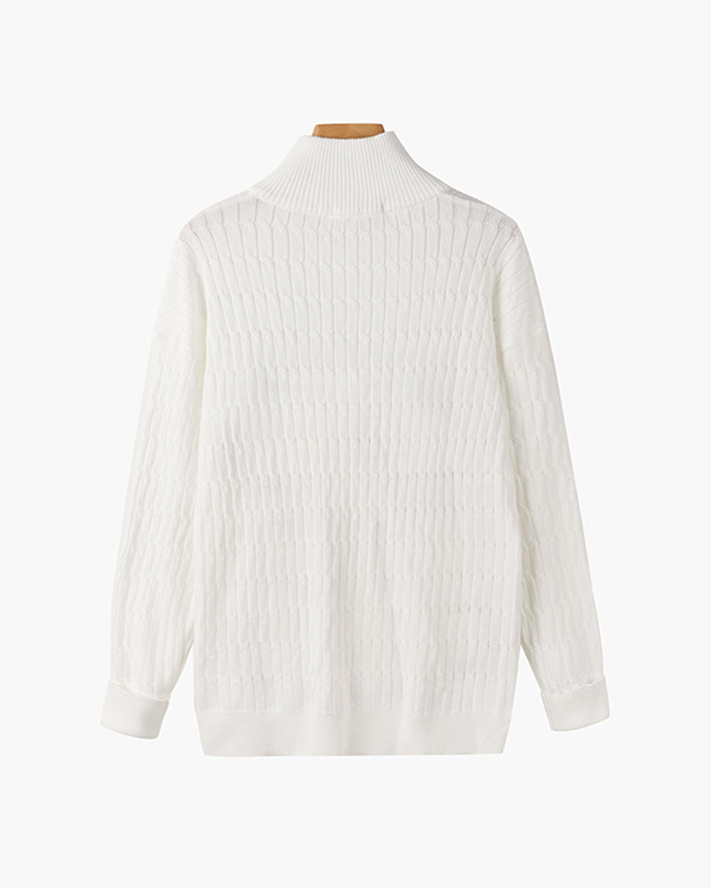 Pullover mit halbem Reißverschluss