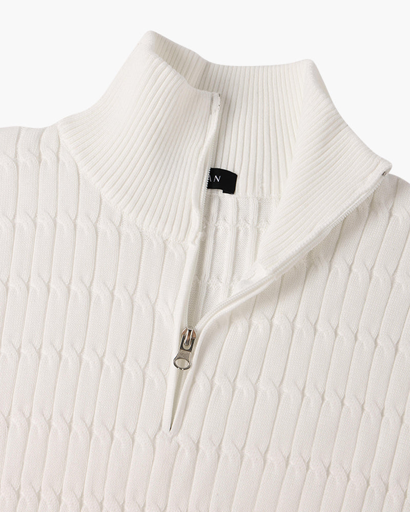 Pullover mit halbem Reißverschluss