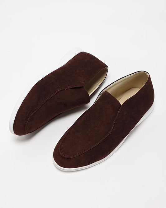 High Suede Loafers
