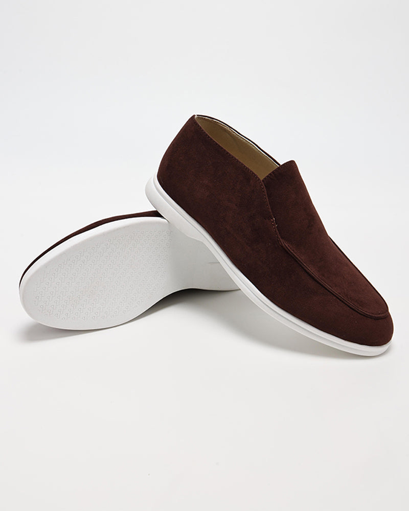 Hohe Wildleder-Loafer