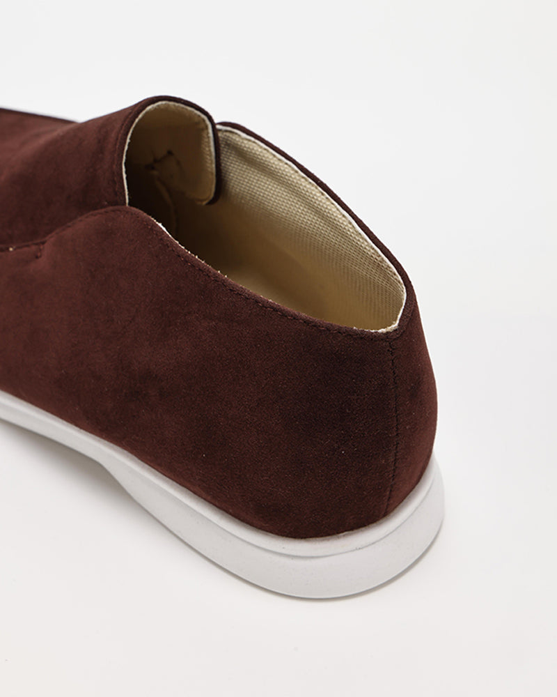 Hohe Wildleder-Loafer