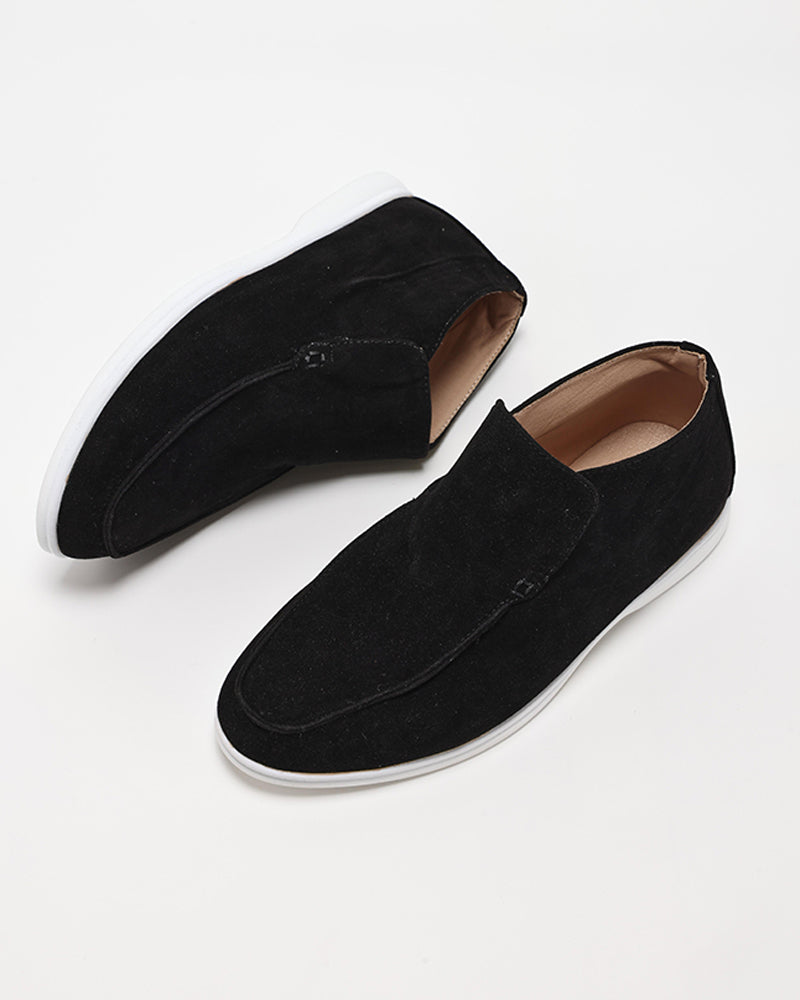 Hohe Wildleder-Loafer