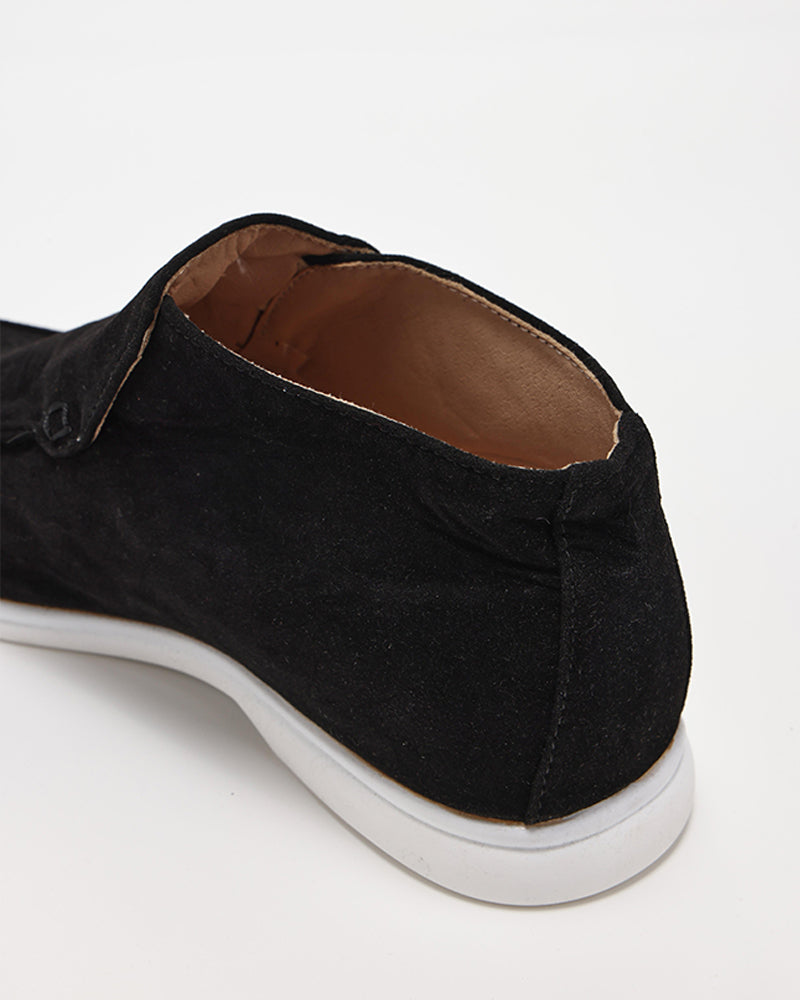 Hohe Wildleder-Loafer