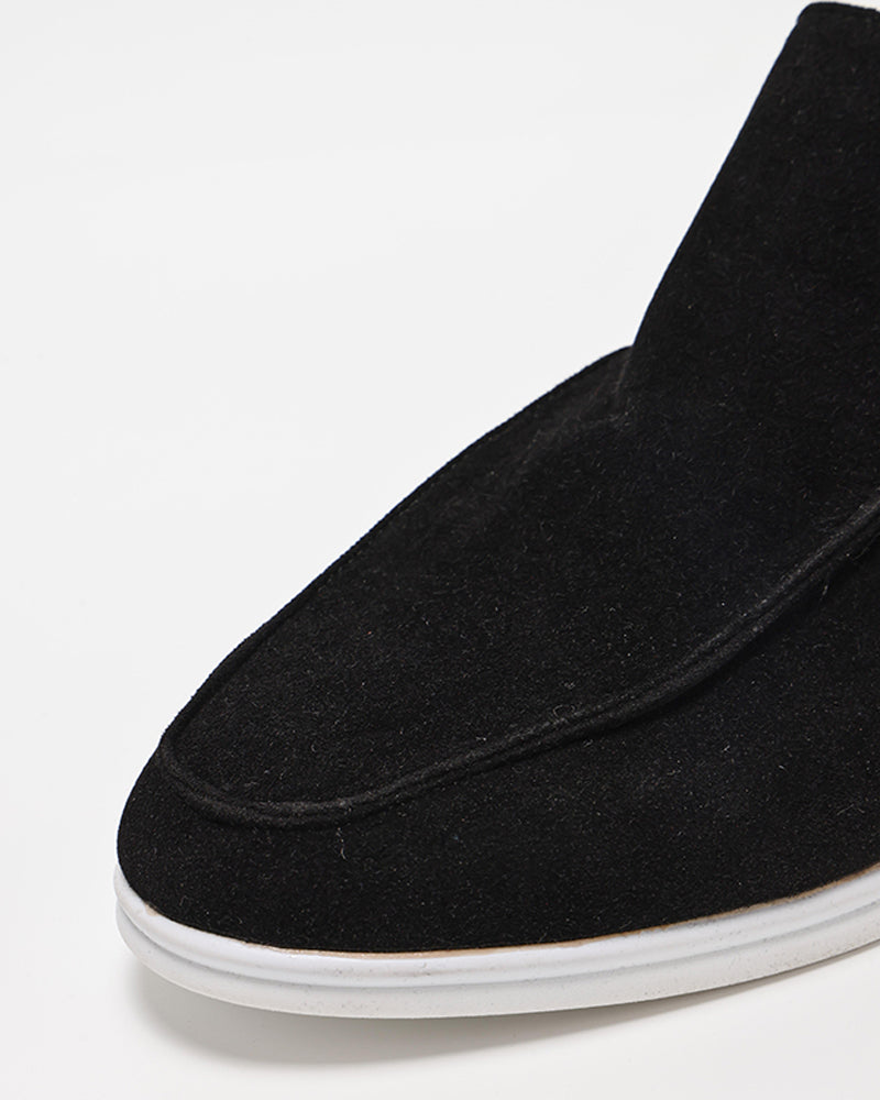 Hohe Wildleder-Loafer