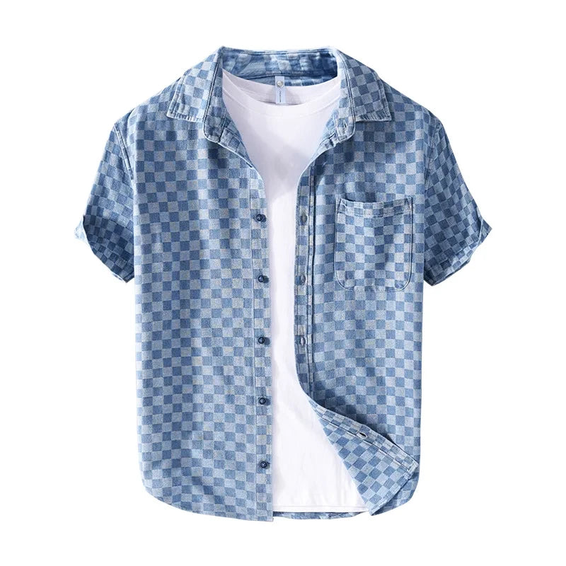 MASON KARIERTES DENIMHEMD