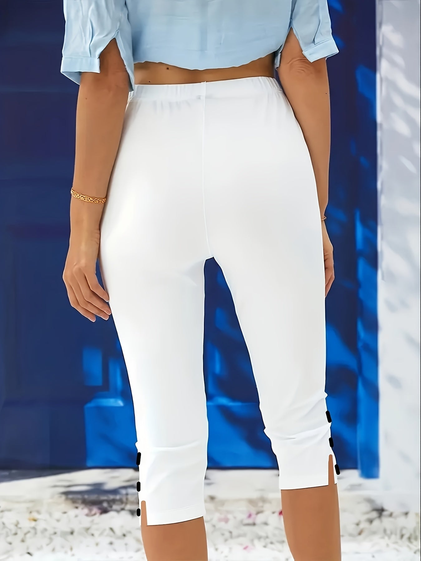Clara Polierte Stretch-Capri