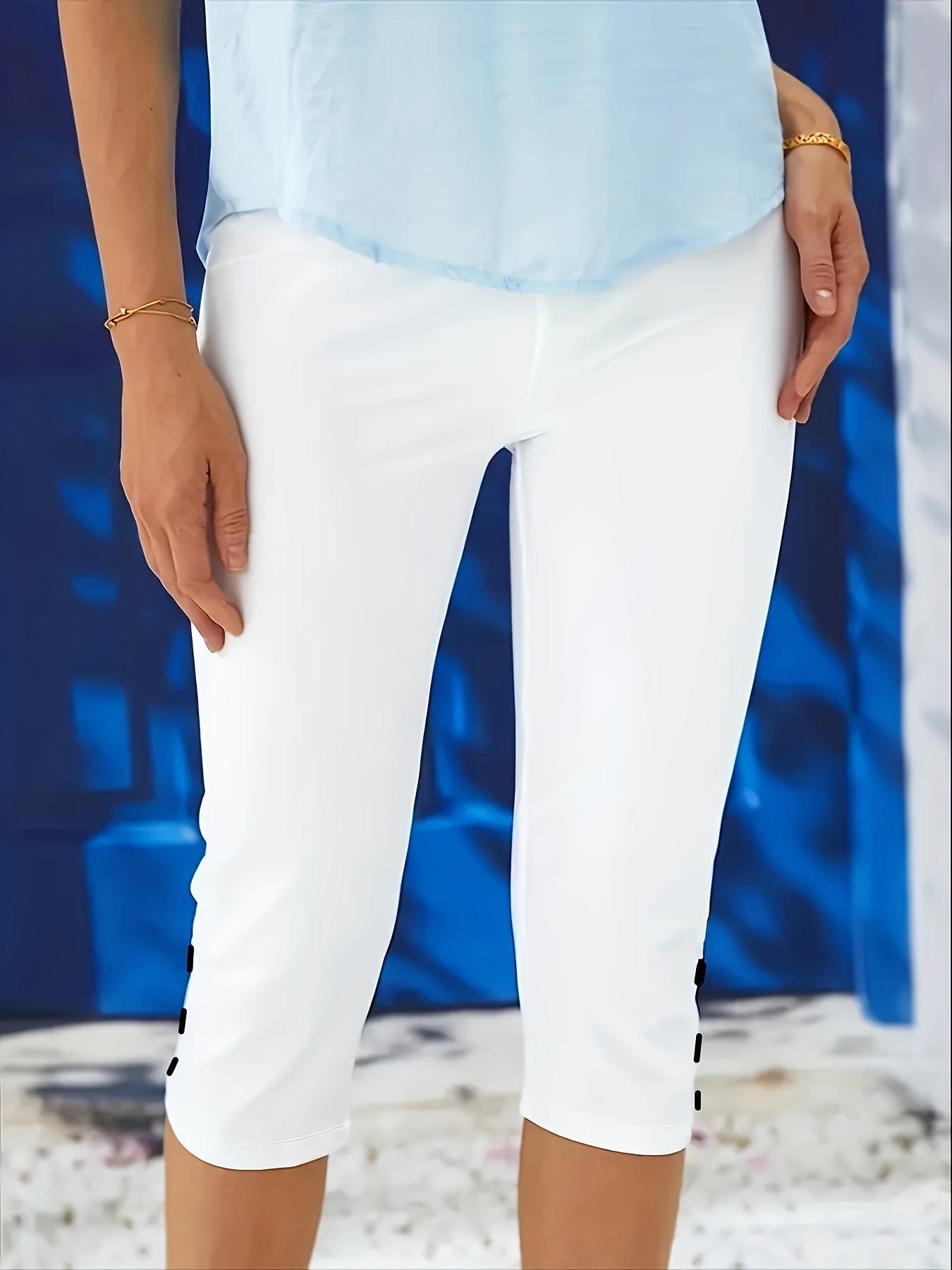 Clara Polierte Stretch-Capri