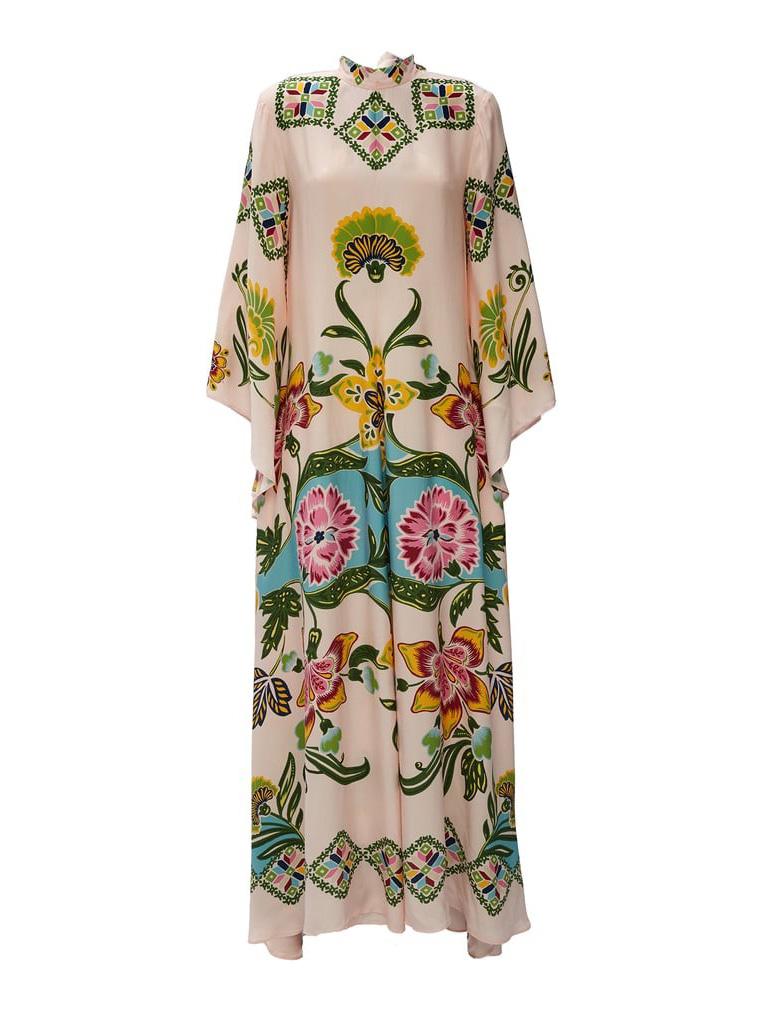Exquisites, fließendes Maxikleid mit Blumendruck „Sunshine“