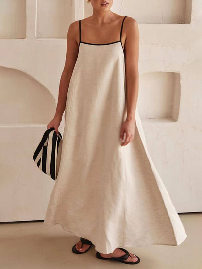 A-Linien-Kleid mit kontrastierenden Strapsen im Summer Vibe-Stil