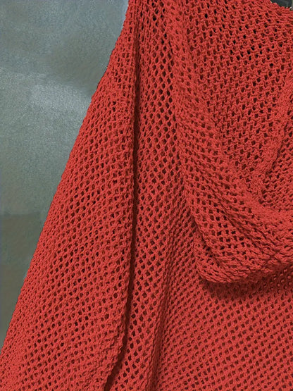 Lana Strick-Kapuzenpullover