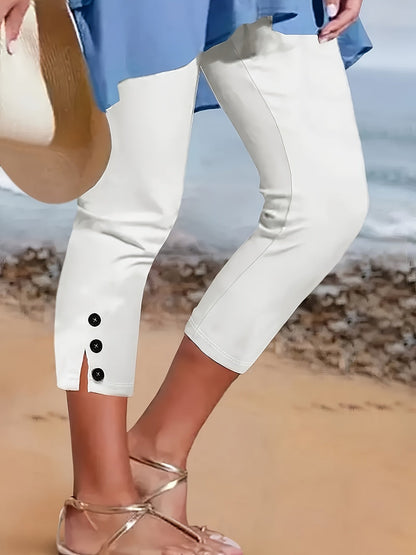 Clara Polierte Stretch-Capri