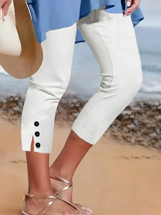 Clara Polierte Stretch-Capri