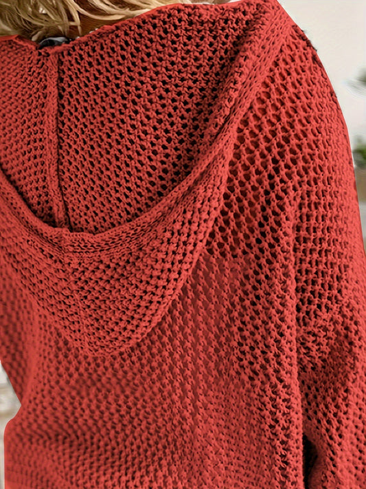 Lana Strick-Kapuzenpullover