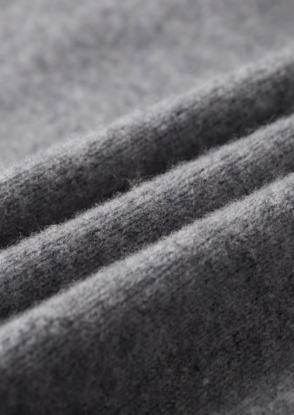 ZWEIFARBIGER MERINO-CARDIGAN MIT REISSVERSCHLUSS