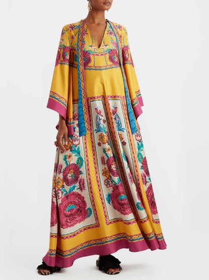 Langes, fließendes, lässiges und modisches Maxikleid