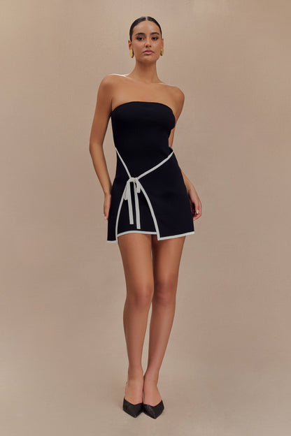 Trägerloses Minikleid Rian aus Strick