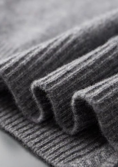 ZWEIFARBIGER MERINO-CARDIGAN MIT REISSVERSCHLUSS