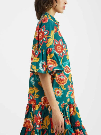 Grace Unique Minikleid mit Flora-Print
