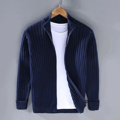 RAVELLO GERIPPTER CARDIGAN MIT REISSVERSCHLUSS 