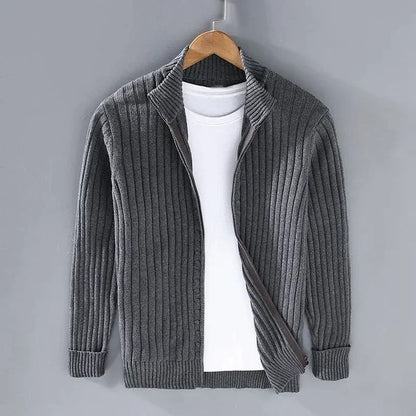 RAVELLO GERIPPTER CARDIGAN MIT REISSVERSCHLUSS 