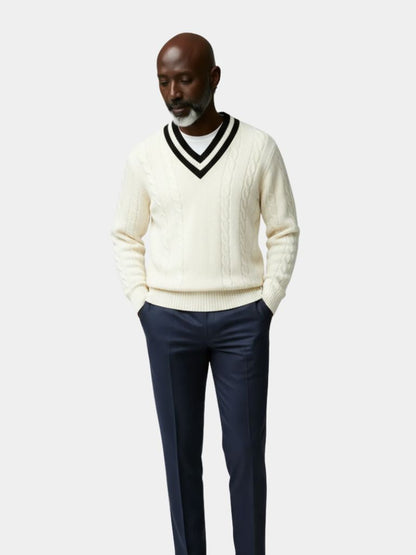 Minimalist V-Neck Sweater For Men