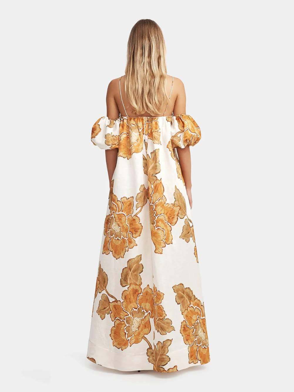 Sling-Kleid mit Blumendruck