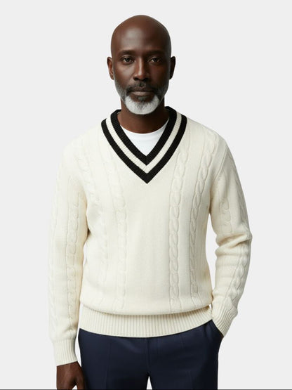 Minimalist V-Neck Sweater For Men