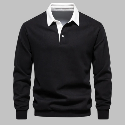 Andrew Collins Pullover mit Polokragen