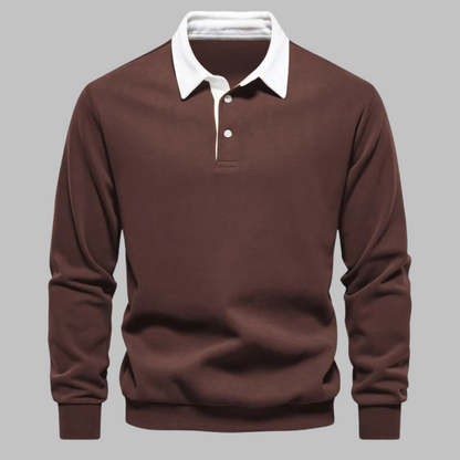 Andrew Collins Pullover mit Polokragen