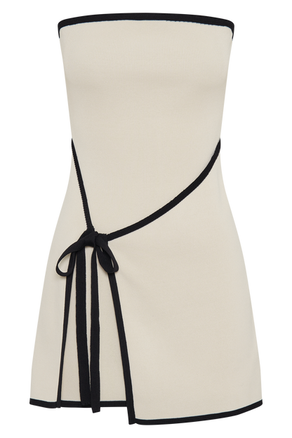 Trägerloses Minikleid Rian aus Strick