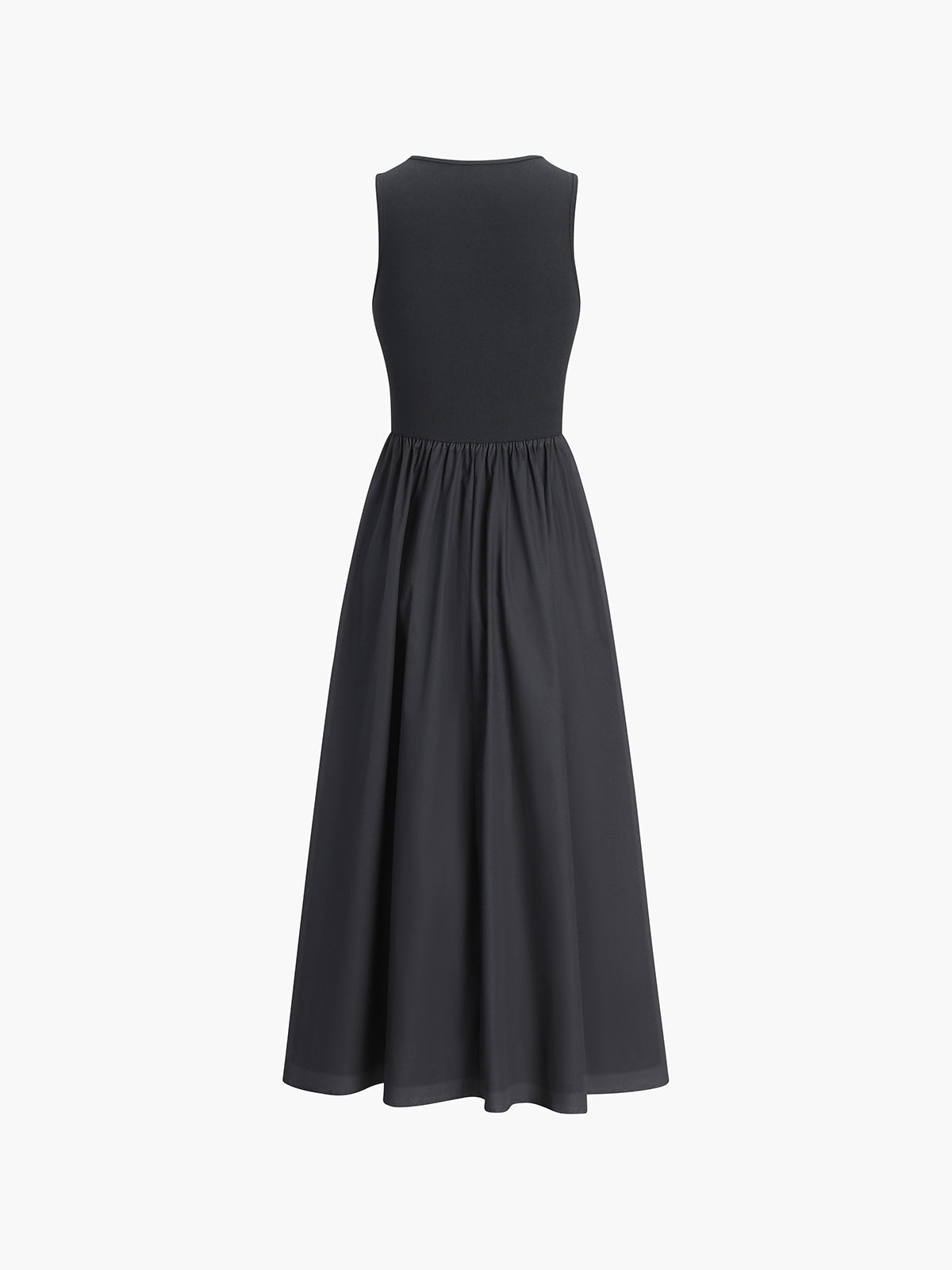 Freizeit-Langkleid mit Rundhalsausschnitt 