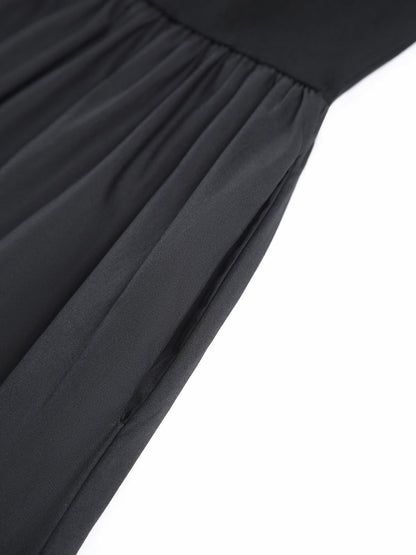 Freizeit-Langkleid mit Rundhalsausschnitt 