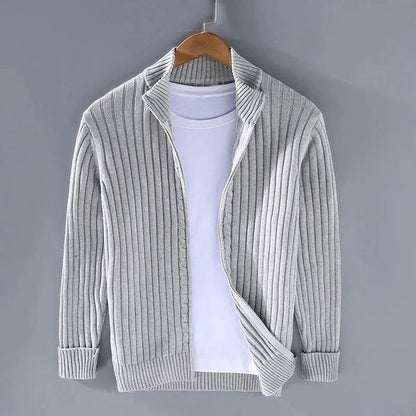 RAVELLO GERIPPTER CARDIGAN MIT REISSVERSCHLUSS 