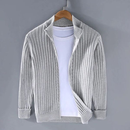 RAVELLO GERIPPTER CARDIGAN MIT REISSVERSCHLUSS 