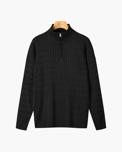 Pullover mit halbem Reißverschluss