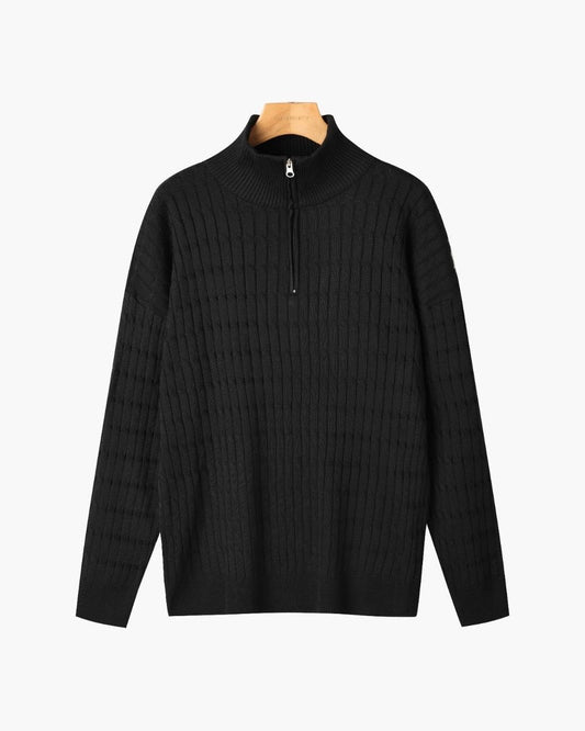 Pullover mit halbem Reißverschluss