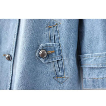 Denim-Cape-Mantel für jeden Tag