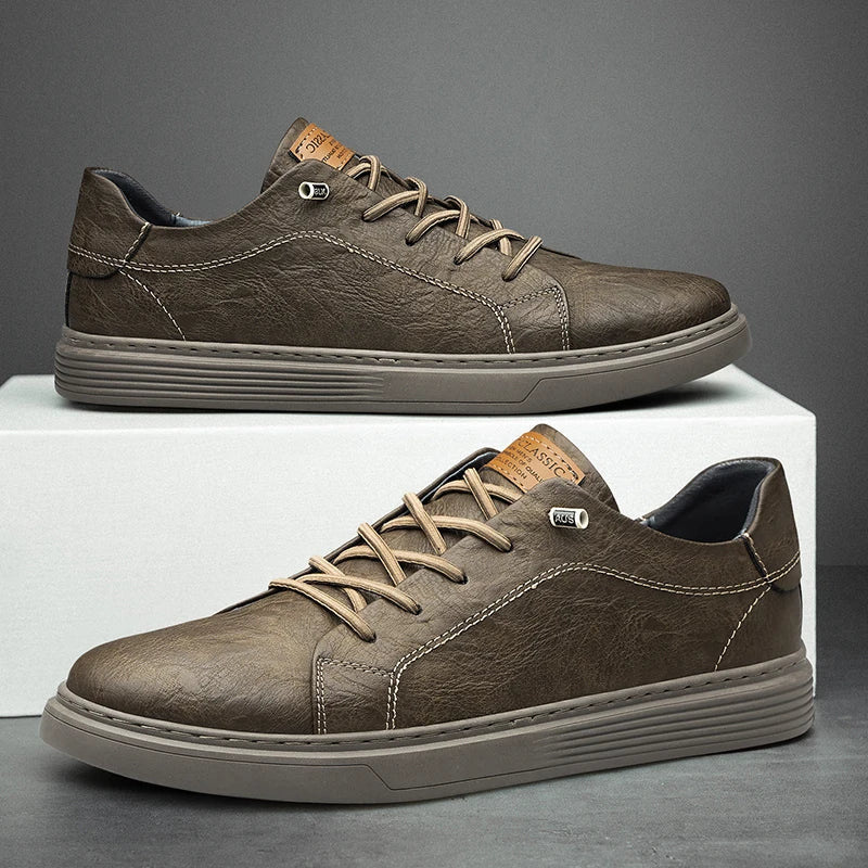 OXFORDS LEDERSNEAKERS 