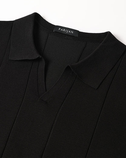 Poloshirt mit V-Ausschnitt
